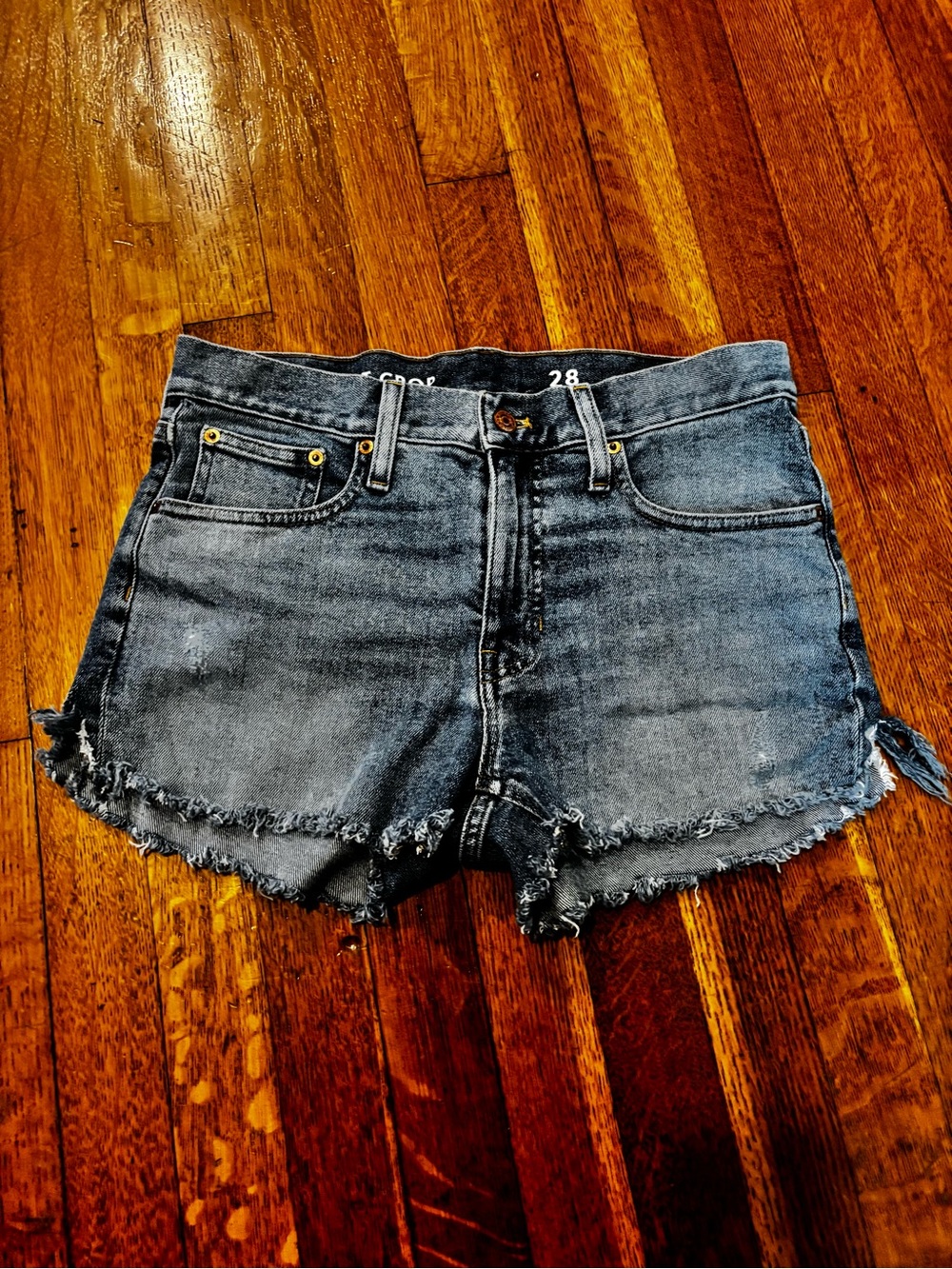 J. Crew Jean Shorts Demi Boot Crop